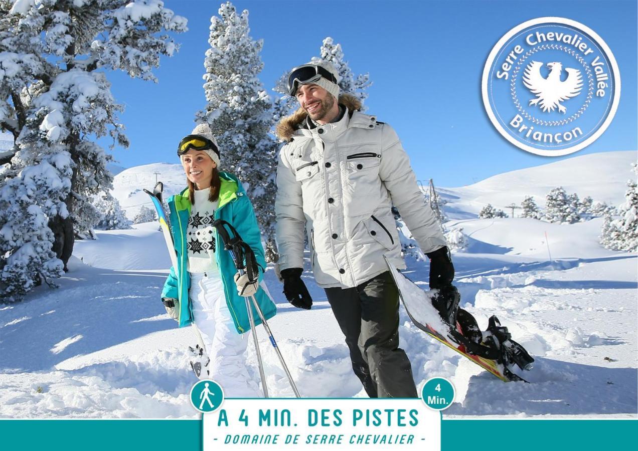 Briancon - Serre Chevalier 1200 - Joli Appartement - Face Aux Pistes En Centre Ville Buitenkant foto